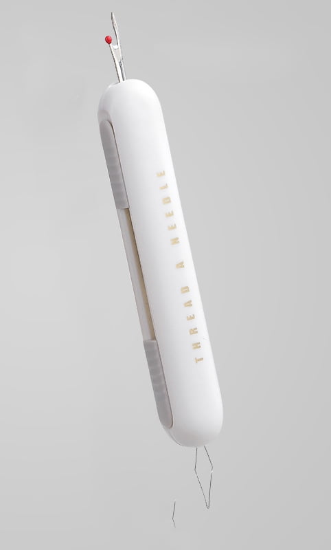 Needle Threader and Seam Ripper Tool, 2-in-1 Design, Upgraded for Sewing