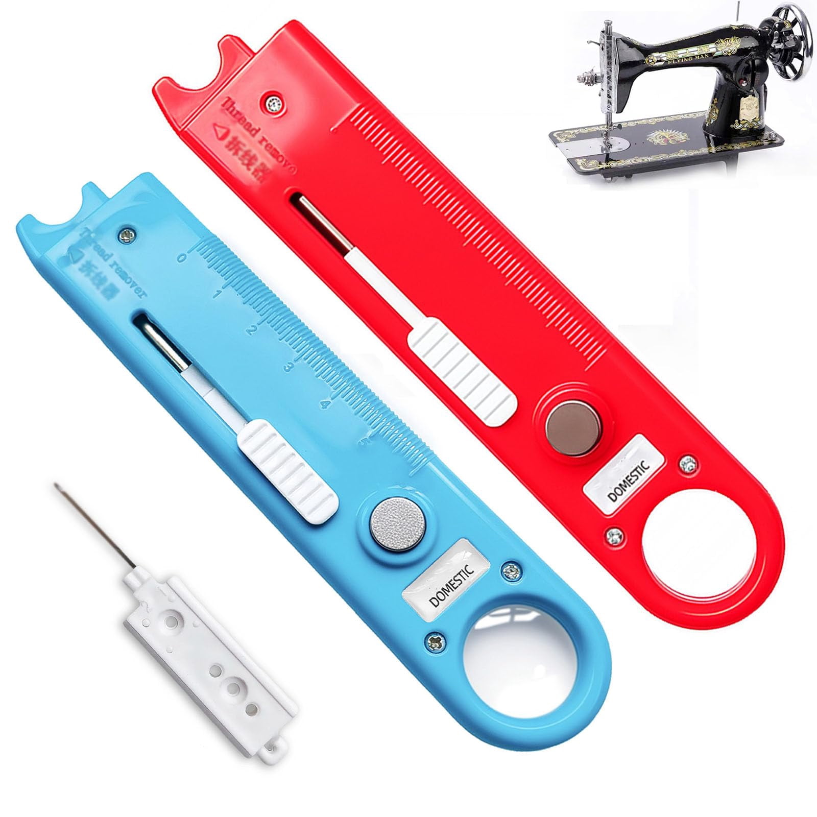 Threadin Sewing Needle Threader for Sewing Machine, 4-in-1 Design, Sewing Accessory ...