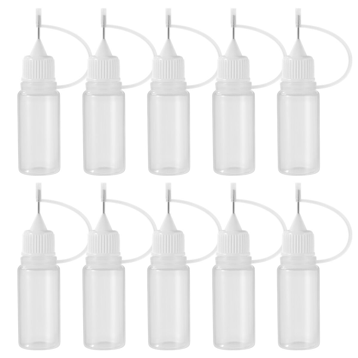 Needle Tip Bottle, ULTNICE 10Pcs 10ml Needle Tip Glue Bottles Liquid