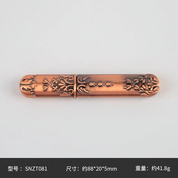 MERRYHAPY Metal Threading Needle Case Brown with Chic Design for Crafts and Knitting