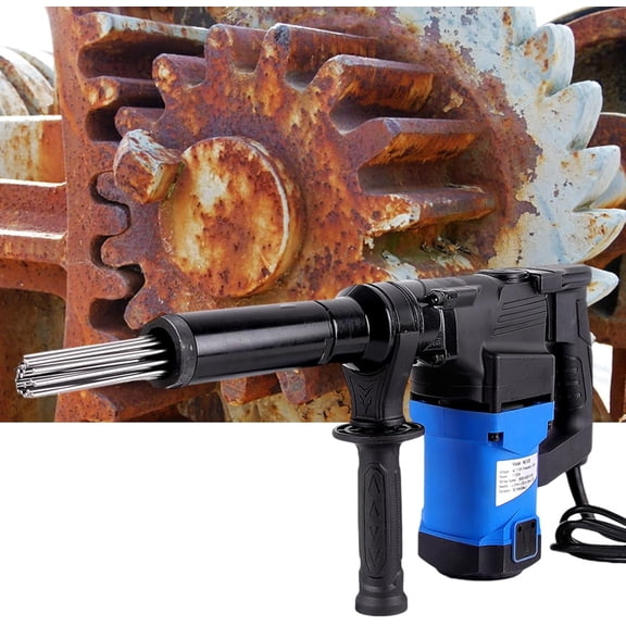 Needle Type Rust Remover Cleaning Machine,Deburring Tool Electric Needle Scaler for Removal of Rust,Weld Slag Paint Steel Pipe,Screw,Nut,Boat,Deck,110V