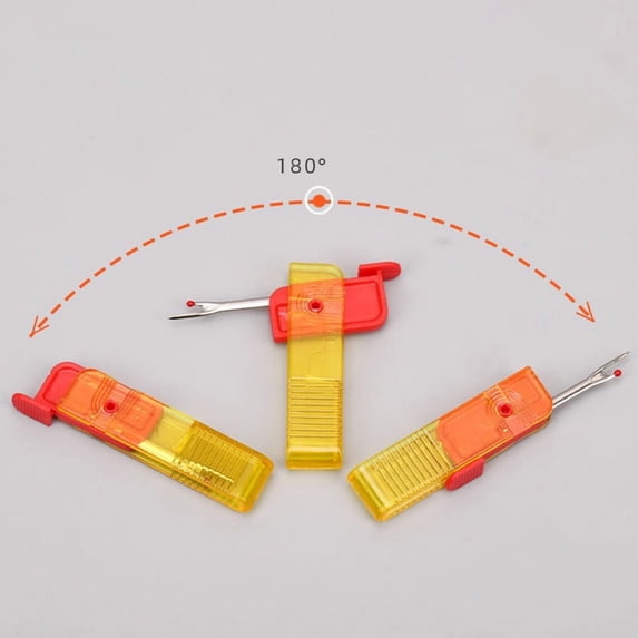 Needle and Thread Suture Remover Tool for Clothing Stitch and Label Removal – Foldable Portable Seam Ripper with Sharp Needle Point and Blade