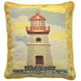 thumbnail image 1 of Needlepoint Mapped Lighthouse James Wien 18"x16" Pillow, 1 of 1