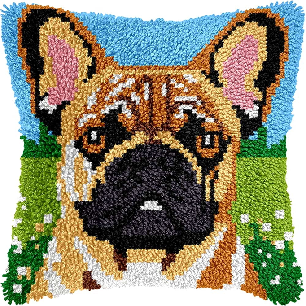 Needlepoint Dog Pillow