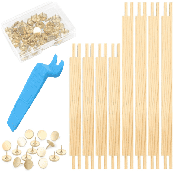 Needlepoint Stretcher Bars With 40 Pins, 8 Pcs Stretcher Bars for Needlework, Adjustable Needlepoint Frame for Cross Stitch, Embroidery