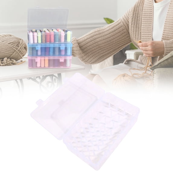 Needlepoint Thread Organizer, 42-Spool Thread Storage Container ...