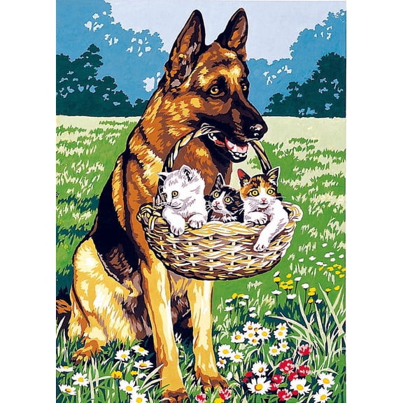 Needlepoint canvas for halfstitch without yarn Canvas 45X60 Cm SE929.346 Seg De Paris Printed Tapestry Canvas