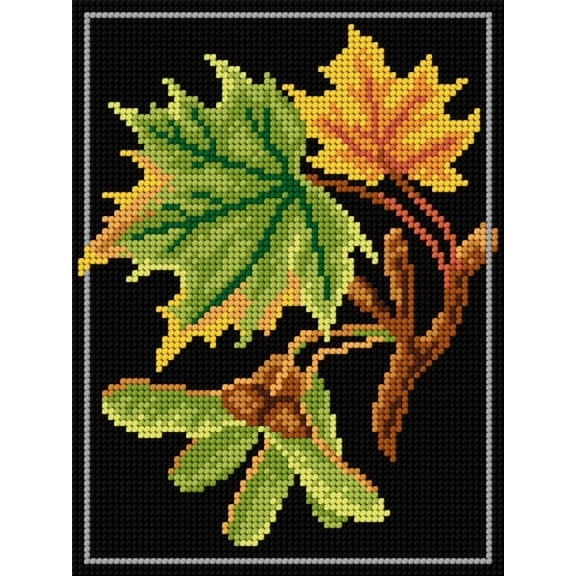 Needlepoint canvas for halfstitch without yarn Maple 3246F - Printed Tapestry Canvas