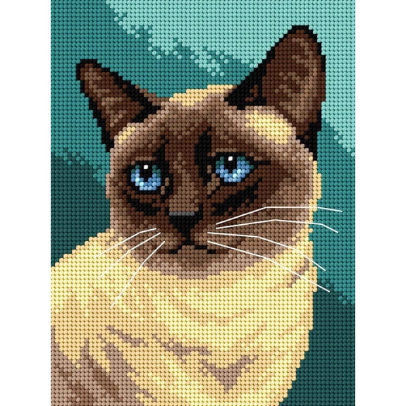 Needlepoint canvas for halfstitch without yarn Siamese 3363F