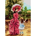 thumbnail image 1 of Wizardi Needlepoint Canvas for halfstitch Without Yarn After Charles CRES - Mother and Child 2907R Orchidea, 1 of 4