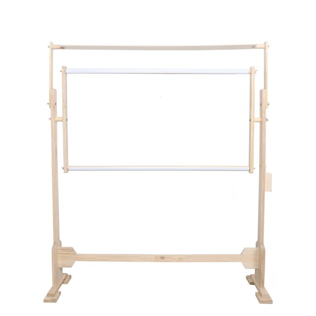 Needlework Adjustable Embroidery Stand Wooden Frame Cross Stitch Floor