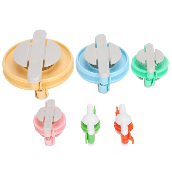 Needlework Supply 6Pcs Fluff Pompom Maker Wool Yarn Knitting Tools Needlework Accessory
