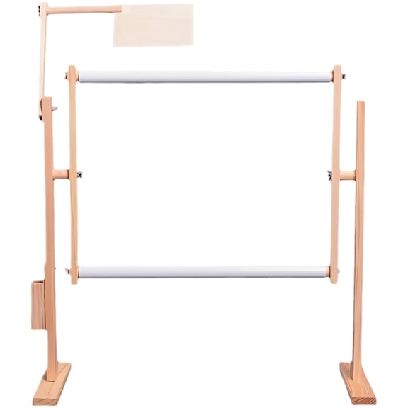 Needlework Table Stand, 15.7 x 11.8 in / 40 x 30 cm Lap Hands-Free Stand, 18.5 in Height Tapestry Cross Stitch Embroidery Frame Holder for Needlepoint Beadwork French Embroidery