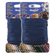Needloft Craft Cord - #02 Metallic Blue - 2 Pack 2x20yds = 40 Yards