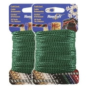 Needloft Craft Cord - #04 Metallic Green - 2 Pack 2x20yds = 40 Yards