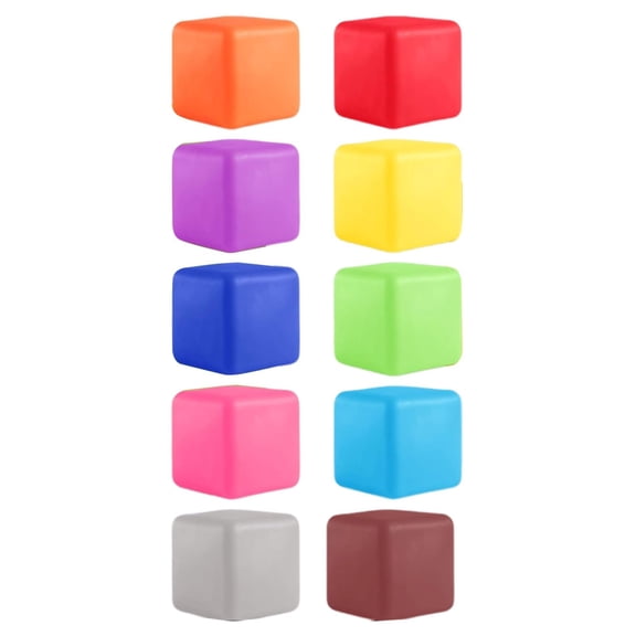 Needo Cube Shaped Sensory Stress Toys, Slow Rising Color Changing Easter Cube Squishy Fidget Toys 1Pcs