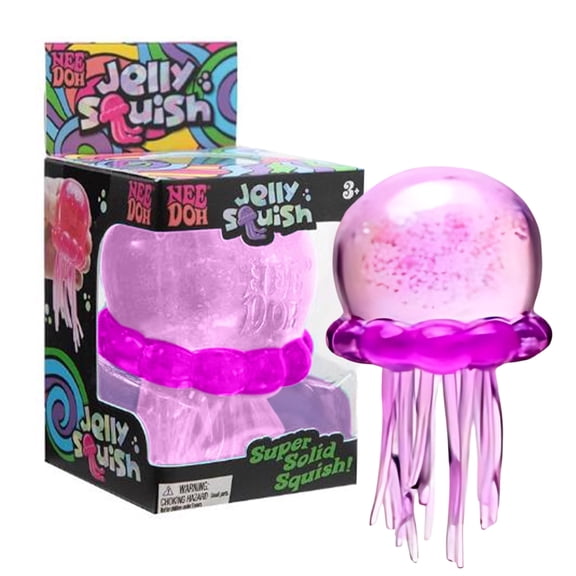 Needo JellySquish Jellyfish, Squish Squeeze Jellyfish, Sensory Stress Relief Gadgets for Anxiety Relief