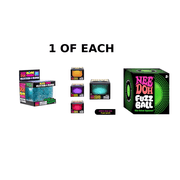 Needoh Glitter Cube, Cool Cat and Fuzz Ball. 1 cube, 1 cat,1 fuzz ball. Random colors.