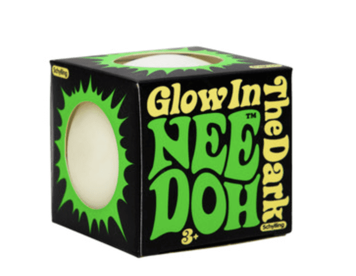 Needoh Glow in the Dark Sensory Stress Ball (One Random Color)