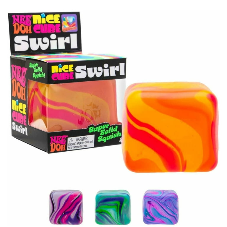 Needoh Squyshy Super Solid Squish Colorful Twister Nice Cube