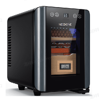 Needone 33L Electric Cigar Humidors for 280 Counts,Cooling, Heating Control System,with Digital Hygrometer, Spanish Cedar Lined Cigar Box,Gift for Father Friends Men