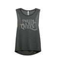 thumbnail image 1 of Needs A Nap Queen Women's Fashion Sleeveless Muscle Workout Yoga Tank Top Charcoal Grey Large, 1 of 3