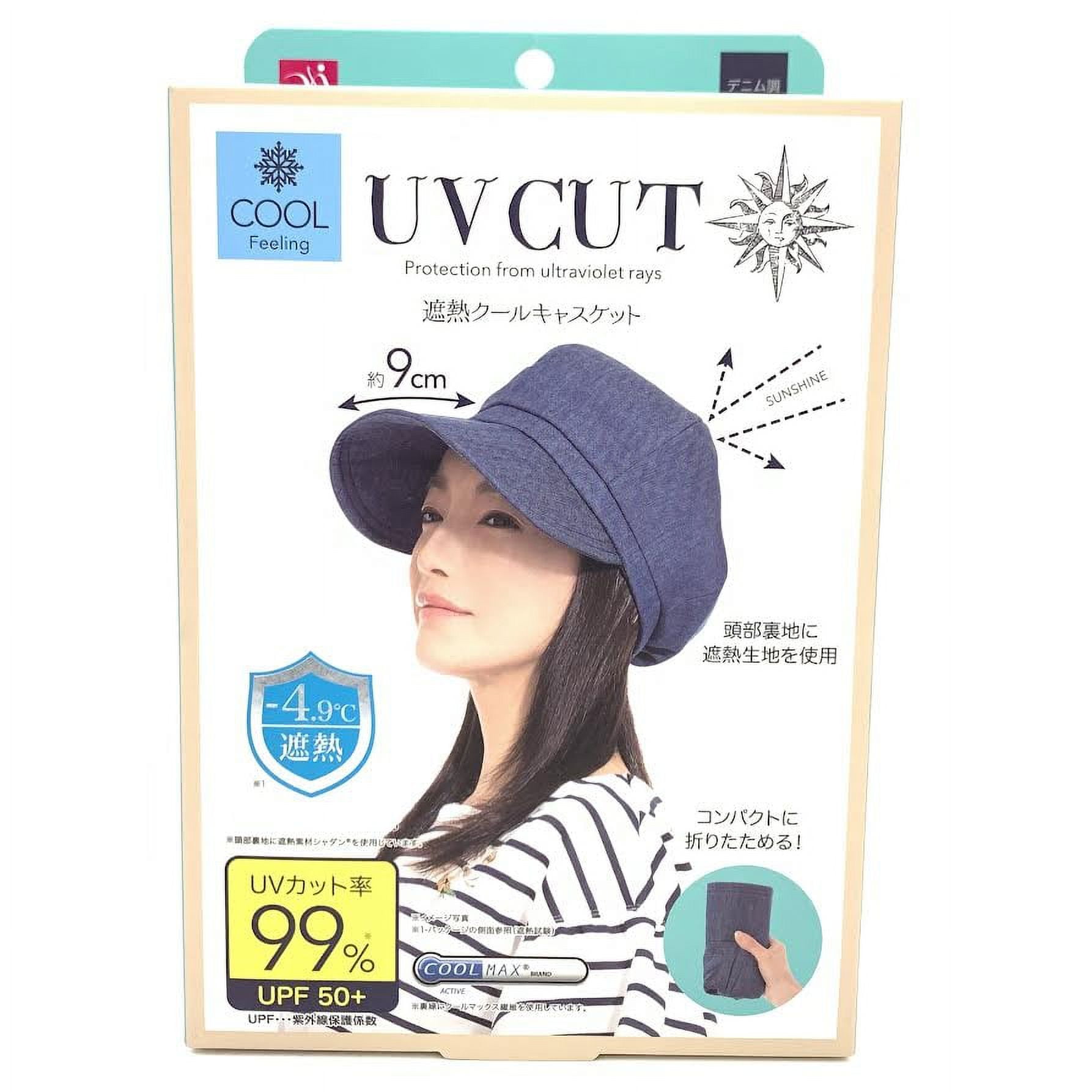 Needs Labo UV Cut Protection From Ultraviolet Rays Hat (Denim) 9cm