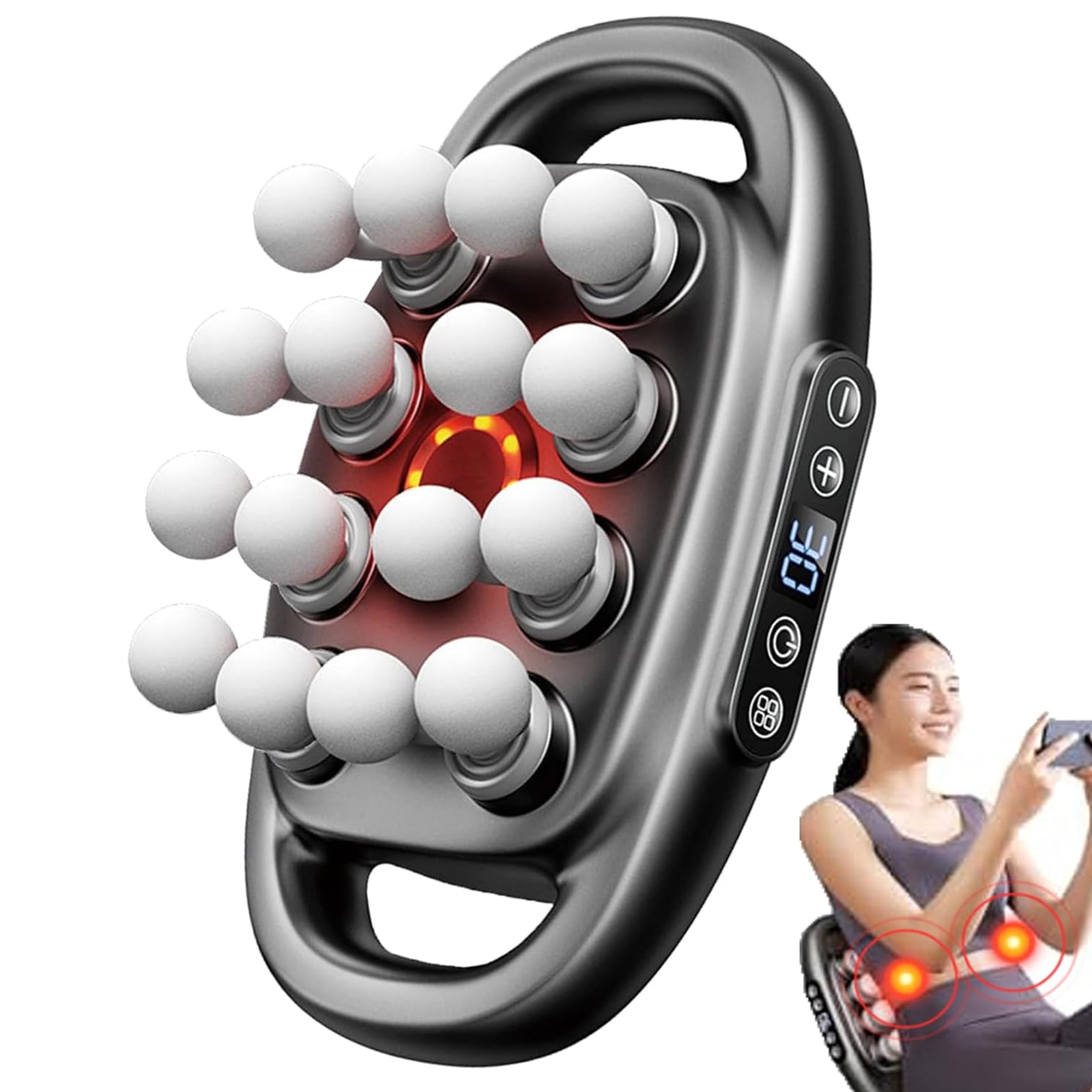 Needsary Massager, 16-Drive 8-Head Massage Gun Set, Massage Gun Deep Tissue, Muscle Massages for Back, Shoulders, Legs, Foot, Body Muscle Pain Relief， Father's Day Mother's Day Best Gift