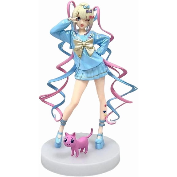 Needy Streamer Overload Anime Figure KAnge Figure Cute Sweet Lively Expression Cartoon Character Action Figure PVC Statue Model Collectible Desktop Decoration Ornaments Gift