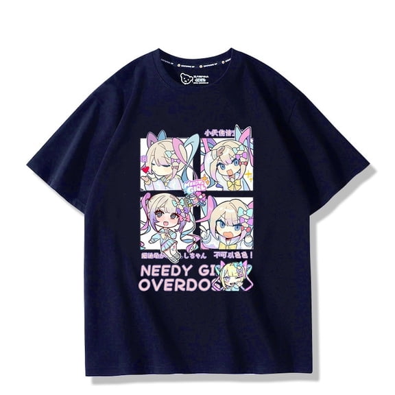 Needy Streamer Overload Shirt Unisex Cotton Anime Graphic Short Sleeve Tee