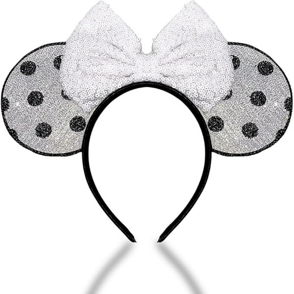 Needzo Bride Mouse Ears, Honeymoon and Bachelorette Party Hair Accessories, One Size Fits Most