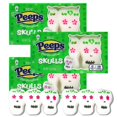 thumbnail image 1 of Needzo Marshmallow Sugar Skull Halloween Peeps Candy, 3 Pack, 1.5 oz, 1 of 7