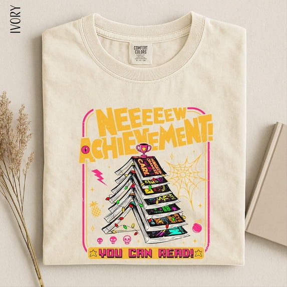Neeeew Achievement Shirt, Dungeon Crawler Sweatshirt, This Is An Outrage Tee, Reading Achievement Sweater, Comfort Colors T-Shirt