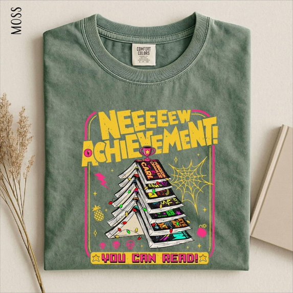 Neeeew Achievement Shirt, Dungeon Crawler Sweatshirt, This Is An Outrage Tee, Reading Achievement Sweater, Comfort Colors T-Shirt