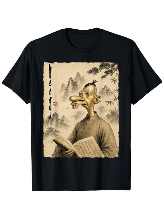 Neegy Chinese Vintage Art Funny Brainrot Meme T-Shirt