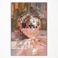 thumbnail image 1 of Neejaold Trendy Disco Canvas Wall Art Funky Girl Disco Ball Room Aesthetic Poster Vintage Preppy Picture 70s Bar Cart Decor Print Painting for Girly Dorm Bedroom 12x16in Unframed, 1 of 13