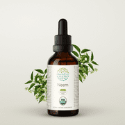 HerbEra Neem Tincture, Organic Herbal Dietary Supplement for Skin Support, Certified Organic Neem Azadirachta indica Dried Leaf Extract, Natural, Alcohol-Free, Drops 2 oz