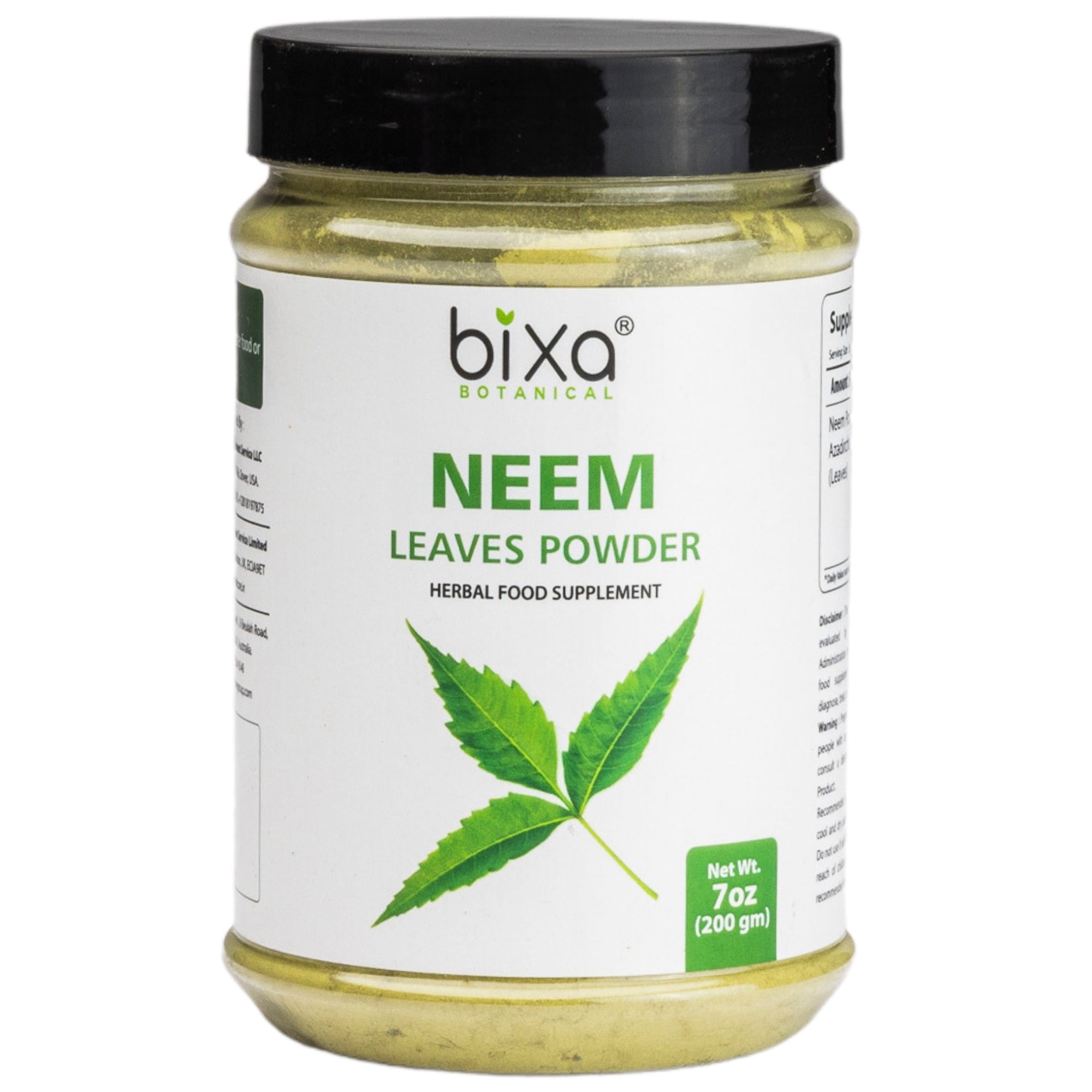 Neem Leaf Powder 7 Oz / 200gm ( Azadirachta Indica) Supports Blood