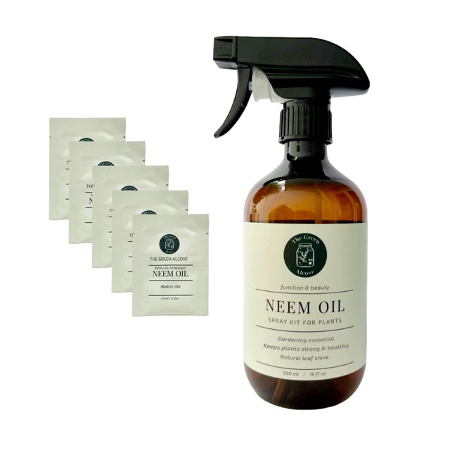 Neem Oil Spray Kit for Plants, Makes Five 16 fl oz 100 Pure Cold