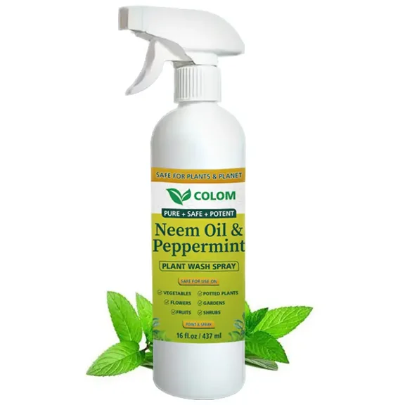 Neem Oil Spray for Plants with Peppermint Oil, Plant Wash Made for Indoor and Ou