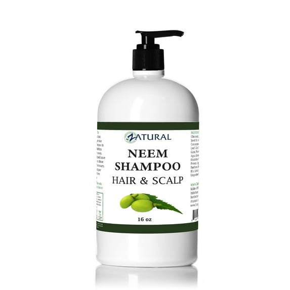 Neem Scalp Shampoo - 16 oz, Pure Organic Neem for Hair Growth & Dandruff Relief, Available in 3 Sizes, Best Value