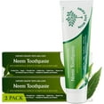 thumbnail image 1 of Neem Tree Farms Neem Toothpaste for Adult & Children, Fluoride Free, Clove & Stevia - 5 oz (2 Pack), 1 of 7