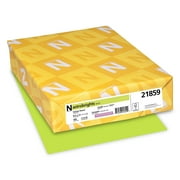 Neenah 21859 Astrobrights Color Paper, 8.5” x 11”, 24 lb / 89 gsm, Vulcan Green, 500 Sheets