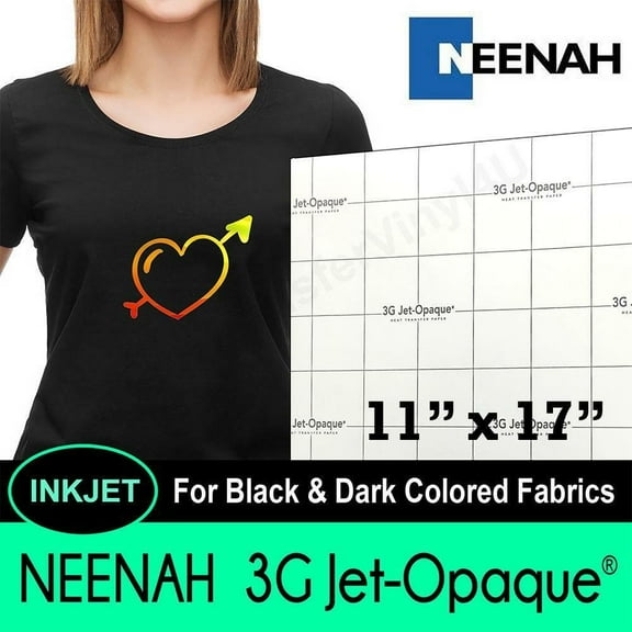 Neenah 3G JET-OPAQUE Digital Transfer Paper 11"x17" FREE SHIPPING
