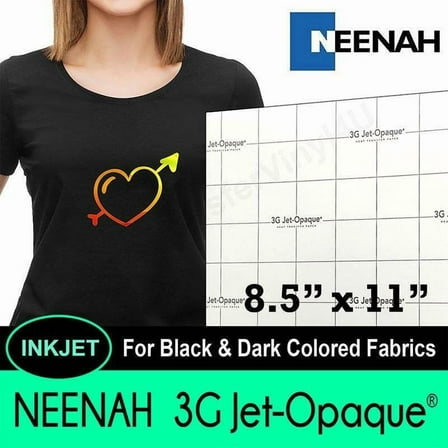 Neenah 3G JET-OPAQUE Digital Transfer Paper 8.5" x 11" FREE SHIPPING