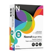 Neenah Bright White Cardstock, 8.5" x 11", 65 lb/176 Gsm, White, 250 Sheets