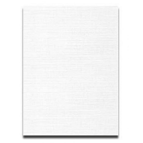 Neenah CLASSIC LINEN 8.5 x 11 Card Stock - Solar White - 80lb Cover - 250 PK