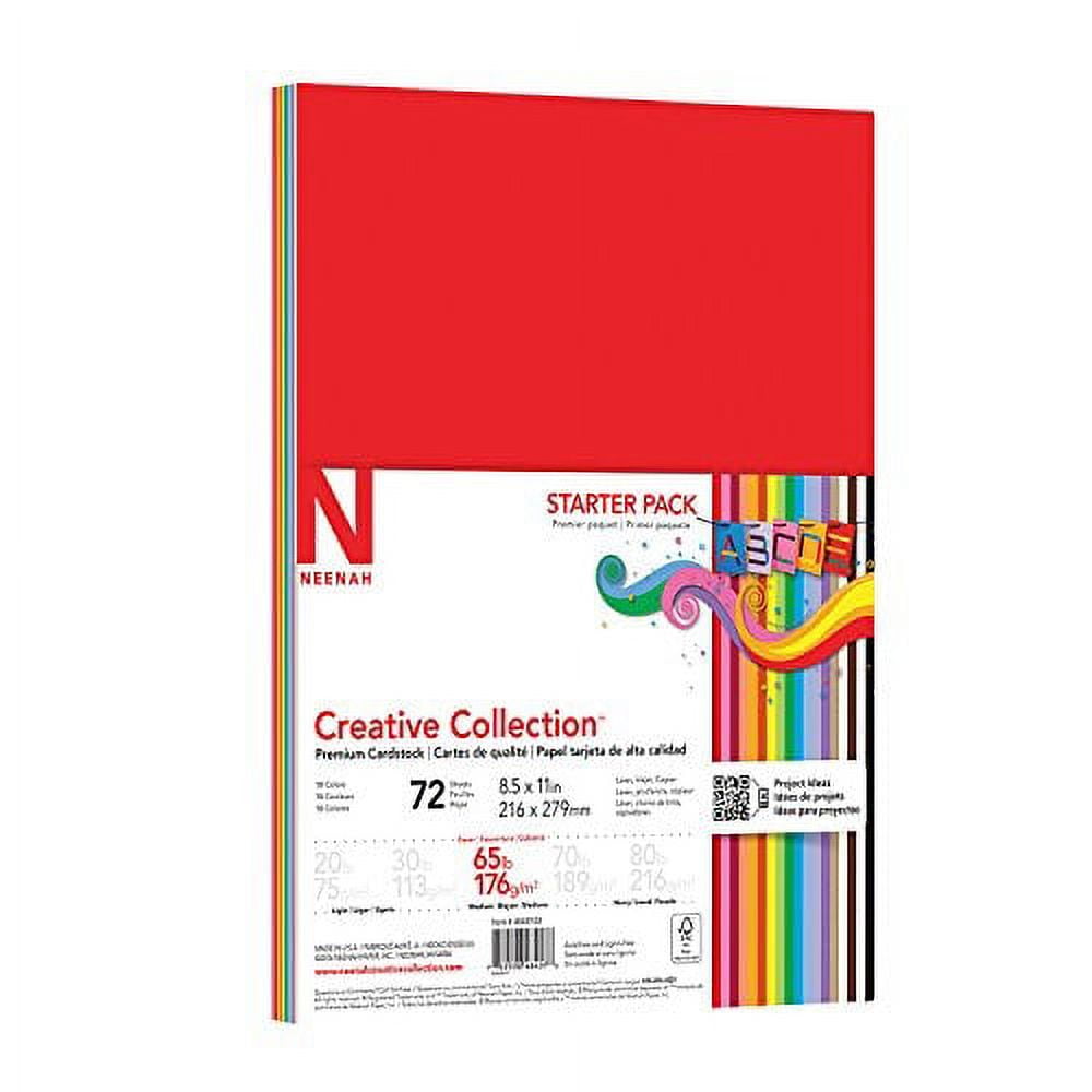 Neenah Creative Collection Specialty Cardstock Starter Kit - 72 sheets