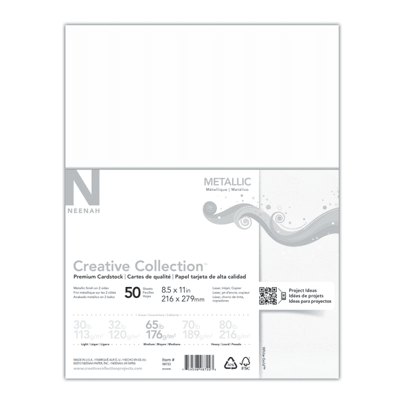 Neenah Paper Creative Collection Pacote De Papelão Para Iniciantes 11,4 X 16 ,5 Cm 72/pacote, 16,51000000002 X 11,43 X 2,0299999999999999999998 Cm, Multicolorido