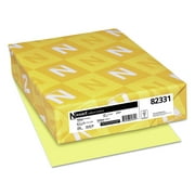 Neenah Paper Exact Vellum Bristol Cover Stock 67 lbs. 8-1/2 x 11 Yellow 250 Sheets 82331